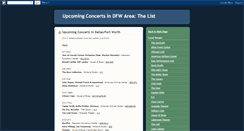 Desktop Screenshot of maindfwconcertlist.blogspot.com