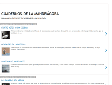 Tablet Screenshot of cuadernosdelamandragora.blogspot.com