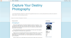 Desktop Screenshot of captureyourdestinyphotography.blogspot.com