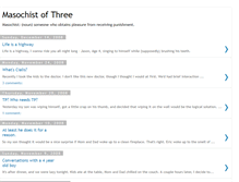 Tablet Screenshot of masochistofthree.blogspot.com