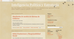 Desktop Screenshot of inteligenciapoliticayestrategia.blogspot.com