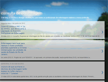 Tablet Screenshot of consultadeenfermagem.blogspot.com