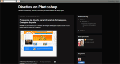 Desktop Screenshot of disenos-photoshop.blogspot.com