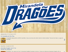 Tablet Screenshot of mirandela-dragoes.blogspot.com