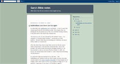 Desktop Screenshot of garysbiblenotes.blogspot.com