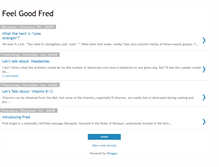 Tablet Screenshot of feelgoodfred.blogspot.com