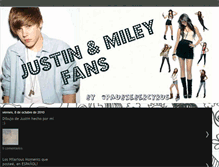 Tablet Screenshot of justinandmileyfans.blogspot.com