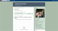 Desktop Screenshot of americanfoursquare.blogspot.com