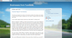 Desktop Screenshot of businessesfromfacebook.blogspot.com