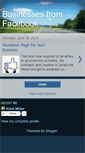 Mobile Screenshot of businessesfromfacebook.blogspot.com