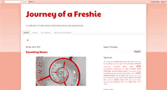 Desktop Screenshot of journeyofafreshie.blogspot.com