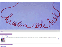 Tablet Screenshot of kristinsroedetraad.blogspot.com