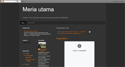 Desktop Screenshot of meriautama.blogspot.com