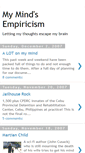 Mobile Screenshot of mymindsempiricism.blogspot.com