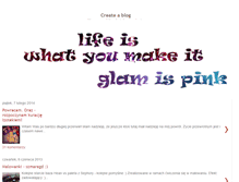 Tablet Screenshot of glamispink.blogspot.com
