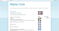 Desktop Screenshot of mightycode.blogspot.com