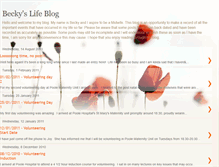 Tablet Screenshot of beckys-life-blog.blogspot.com