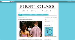 Desktop Screenshot of firstclassweddings.blogspot.com