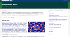 Desktop Screenshot of nanobiologynotes.blogspot.com