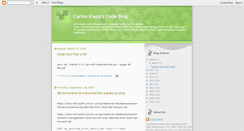Desktop Screenshot of carlosklapp.blogspot.com