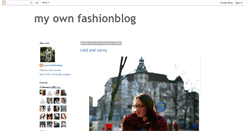 Desktop Screenshot of myownfashionblog.blogspot.com