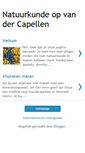 Mobile Screenshot of capellennatuurkunde.blogspot.com