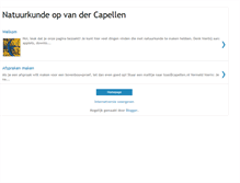 Tablet Screenshot of capellennatuurkunde.blogspot.com
