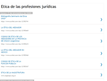 Tablet Screenshot of eticadelasprofesionesjuridicas.blogspot.com