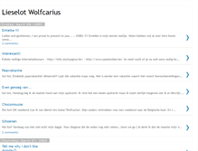 Tablet Screenshot of lieselotwolfcarius.blogspot.com