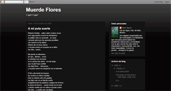 Desktop Screenshot of muerdeflores.blogspot.com