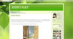 Desktop Screenshot of jejunesplace.blogspot.com