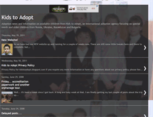 Tablet Screenshot of kidstoadopt.blogspot.com