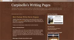 Desktop Screenshot of carpinelloswritingpages.blogspot.com