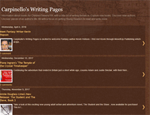 Tablet Screenshot of carpinelloswritingpages.blogspot.com