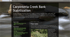 Desktop Screenshot of carpinteriacreekbankstabilization.blogspot.com