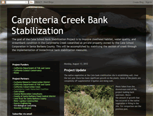 Tablet Screenshot of carpinteriacreekbankstabilization.blogspot.com