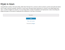 Tablet Screenshot of hijaabinislam.blogspot.com