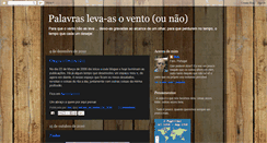 Desktop Screenshot of palavras-leva-as-o-vento.blogspot.com