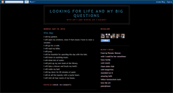 Desktop Screenshot of lookingforlifeandlifesbigquestions.blogspot.com