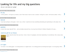 Tablet Screenshot of lookingforlifeandlifesbigquestions.blogspot.com