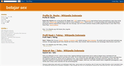 Desktop Screenshot of belajarsexx.blogspot.com