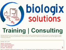 Tablet Screenshot of biologixsolutions.blogspot.com