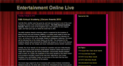 Desktop Screenshot of entertainmentonlinelive.blogspot.com