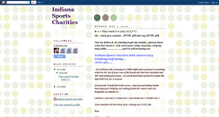 Desktop Screenshot of indianasportscharities.blogspot.com