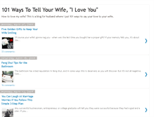 Tablet Screenshot of 101waytolovewife.blogspot.com