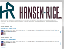 Tablet Screenshot of hansenrice.blogspot.com