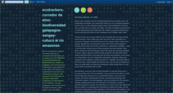 Desktop Screenshot of corredordebiodiversidad.blogspot.com