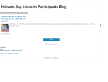 Tablet Screenshot of hobsonsbaylibrary.blogspot.com
