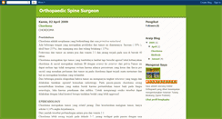 Desktop Screenshot of orthopaedicspinesurgeon.blogspot.com