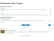 Tablet Screenshot of orthopaedicspinesurgeon.blogspot.com